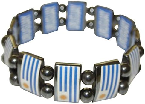 Urugvaj Metalne Zastave Perle Narukvice-3 Komada