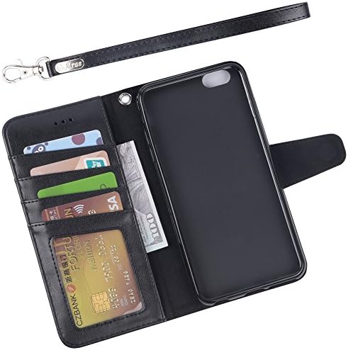 Arae novčanik slučaj za iPhone 6s Plus/iPhone 6 Plus [Kickstand Feature] PU koža sa ID & amp; džepovi za