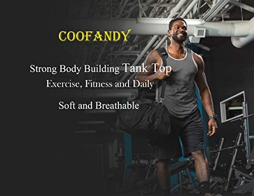 COOFANDY Muška Vježba Tank Tops 3 paket brzo sušenje teretana mišića Tee trening sportski fitnes Bodybuilding