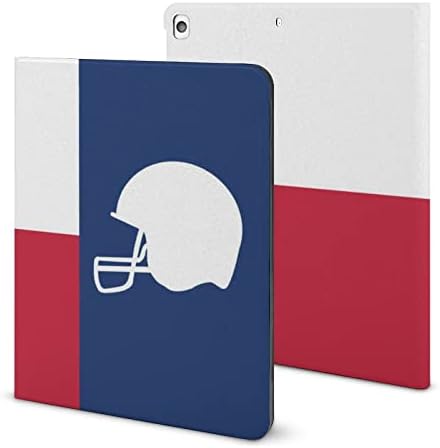 Texan State Flag sa fudbalskom kacigom Tablet Case Slim Flip postolje Zaštitni poklopac sa držačem olovke Kompatibilan je za iPad 2020 (10.2n)
