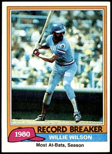 1981 TOPPS # 208 Break Breaker Willie Wilson Kansas City Royals Nm Royals