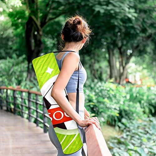 Zelena fudbalska lopta fudbalska joga prostirka torba za nošenje sa naramenicom torba za jogu torba za teretanu