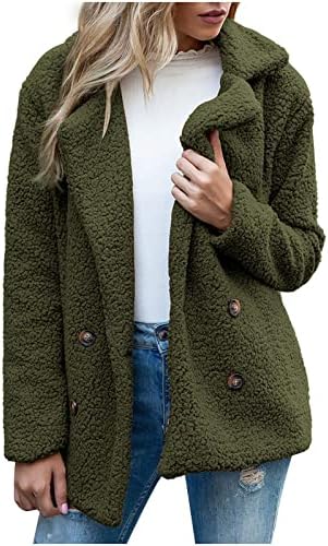 Ženske zimske kapute plus veličine s kapuljačom Sherpa fleece jakne Boja blok topli zadebljani kopče sa zatvaračem / dugme plišana odjeća