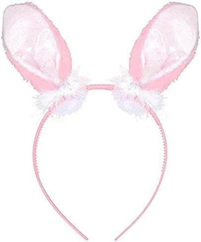 Amscan Egg-Stra specijal Pink Plush Easter Bunny uši za glavu za glavu - Furry zeko uši, pribor za zabavu zečeva, uskršnja zaglavlja - ružičasta