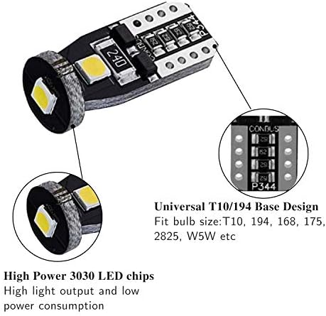 iBrightstar Super Bright 3030 čipseti 168 175 194 2825 W5W T10 klinaste LED sijalice za registarske tablice,svjetla