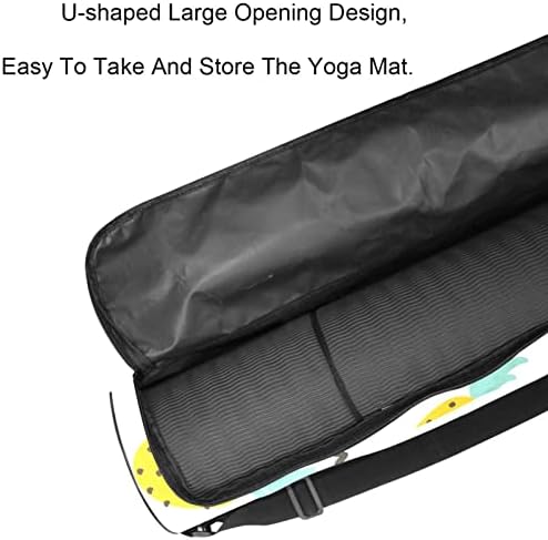 Ananas Tropical Fruits Yoga Mat torbe full-Zip Yoga Carry Bag za žene i muškarce, Vježba Yoga Mat Carrier