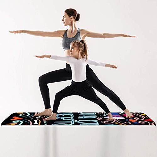 Siebzeh Dan mrtvih šećer lobanje kosti Premium debeli Yoga Mat Eco Friendly gumene zdravlje & amp; Fitness