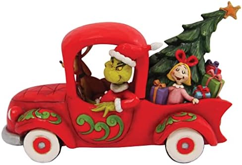 Enesco Jim Shore dr. Seuss Grinch sa prijateljima u kamionu figurice, 5.125 inča, višebojni