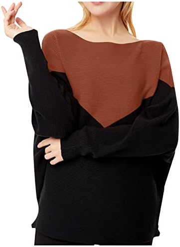 Crni džemperi za žene, kornjače, ženski džemper, ženski džemper pamučni ženski kontrast ubodlogirajući jedan