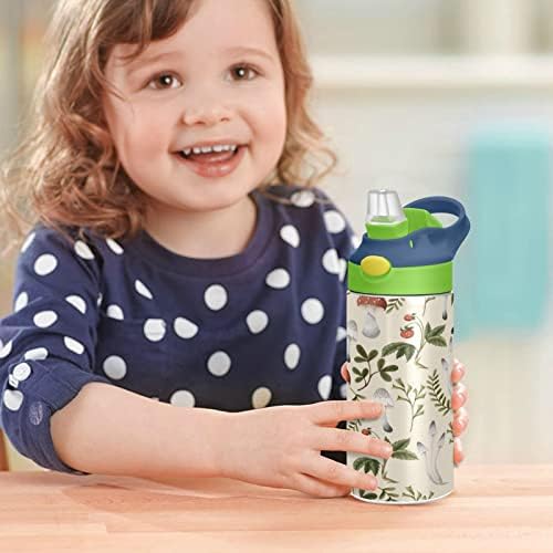 Kigai gljiva uzorak dječje boce sa slamkom poklopca, BPA, 12oz nehrđajući čelik izolirana izolirana nepropusna