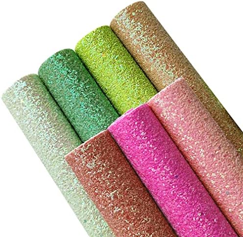 通用 Glitter šljokice plahte od umjetne kože-pastelna jednobojna fluorescentna koža za šivanje zanata sa Keperom,savršena