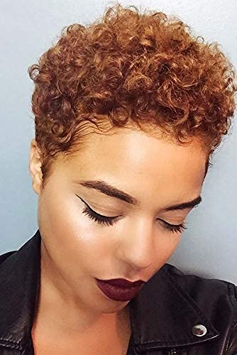 BeiSD kratke Afro Kinky kovrčave frizure kratke Afro kovrčave sintetičke perike za crne žene afroameričke