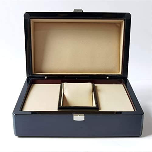 IRDFWH Drvena kutija za sat Single Gird Whit torba za knjige oznake i papiri u Engleskoj knjižici Jewelr