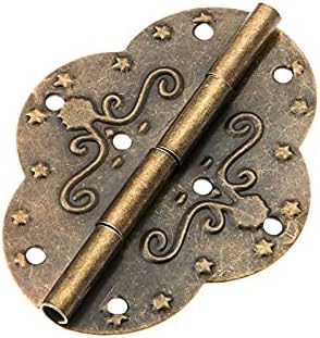 BHVXW 2pcs 69x53mm starinski brončani šarke za nakit drveni okvirni ormarić nakita ukrasni vintage gvozdeni