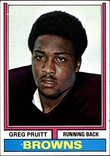 1974 TOPPS 110 One Greg PRuitt Cleveland Browns-FB VG / EX + Browns-FB Oklahoma