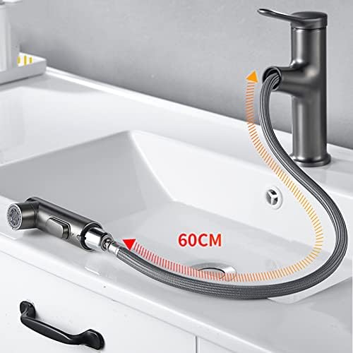 Slavina za umivaonik s povlačenjem dualnog režima za prskanje dodir za vruću i hladnu vodu Jednokrevetna