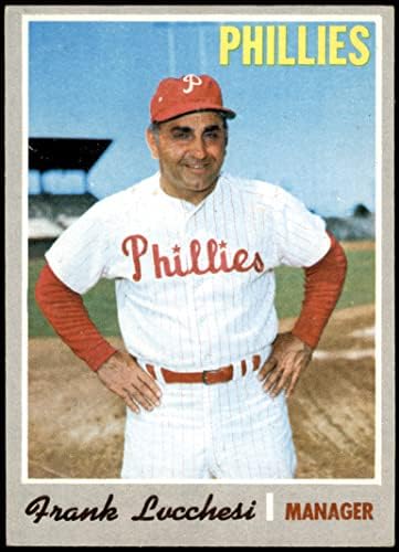 1970. topps # 662 Frank Lucchesi Philadelphia Phillies VG / Ex Phillies