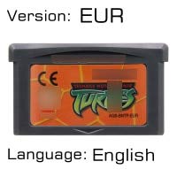 Romgame video igra Cartridge 32 Bit Game Console Card TEENAGEE MUTANTT NINJAA TURTSLEX serija bez izobličenja EUR