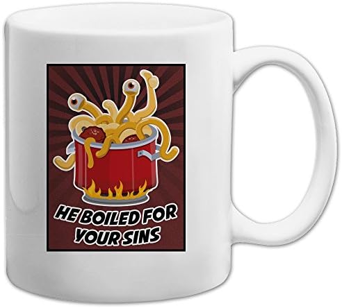 FSM Flying Spaghetti Monster je kuhano za grijehe šolja za kafu - [bijeli] [11 oz.]