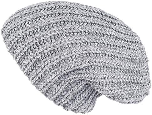 Lilax kabel pletena Slouchy Chunky prevelizirane meke tople zimske solidne žene Beanie šešir