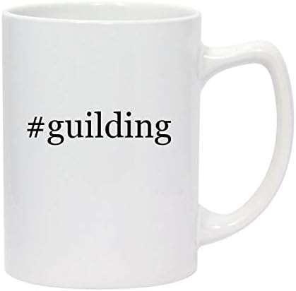 Molandra proizvodi guilding-14oz Hashtag Bijela keramička šolja za kafu Statesman