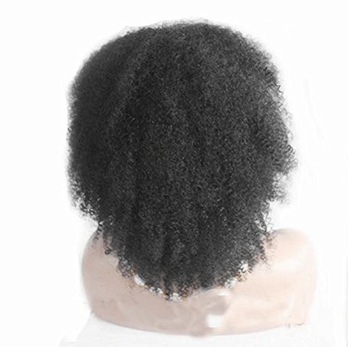 Bez sjaja 10 puna čipkasta perika za ljudsku kosu Afro Crne perike mongolski Djevičanski Remy ljudska kosa