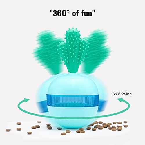 FXONCU kaktus oblik pasa interaktivni tumpovi jednostavni za čišćenje mačje hrane lečenje kuglične igračke