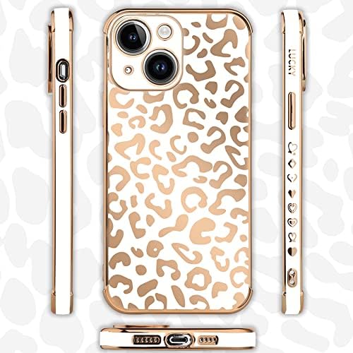 Bonoma Kompatibilan sa iPhone 14 futrolom Leopard Položaj, Luksuzni elegantni fotoaparat zaštitnik mekog