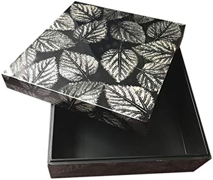 IA zanatski dekorativni moderni kvadratni poljski crni vijetnamski lakiranje slikarke MDF kutija sa svijetlim