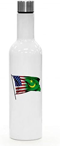 Exprestbest 25oz izolirana vina / voda za volju - zastava Mauritanije - Mnogo opcija