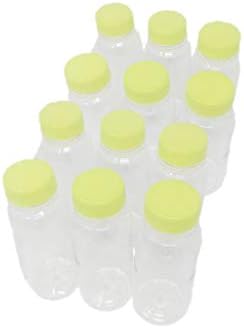Pakovanje od 12 praznih PET plastičnih boca za sok - 8 oz prozirnih posuda za višekratnu upotrebu sa zelenom