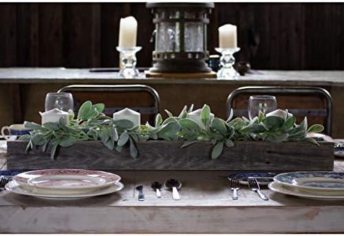 BARNWOODUSA rustikalni središnji dio Barnwood Box | trpezarijski stol dekoracije za Kućni dekor | dekor