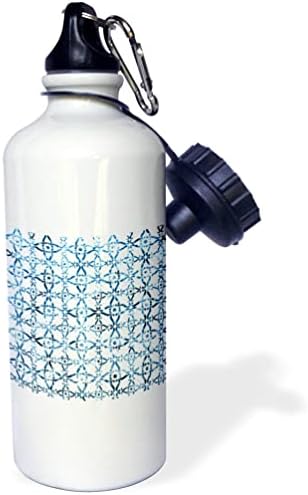 3Droza zimski plavi i bijeli ukrasni uzorak - boce za vodu