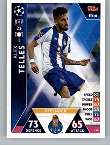 2018-19 TOPPS UEFA Liga prvaka Attax 346 Alex kaže FC Porto Soccer Trading Card