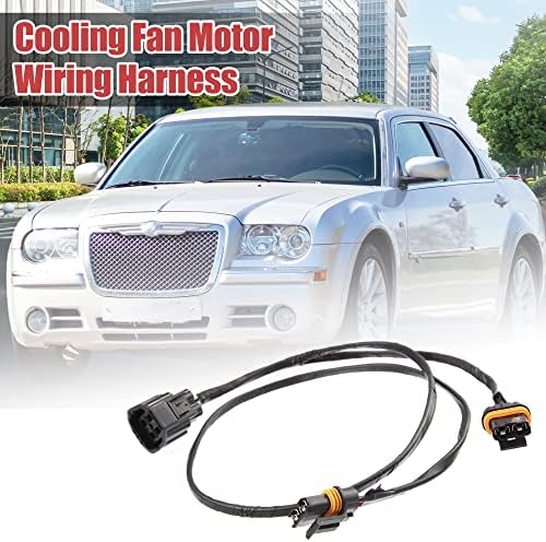 X Autohaux 1 Postavite hlađenje ventilatora za ožičenje radijator za Chrysler za Dodge 5137716AB ABS Black
