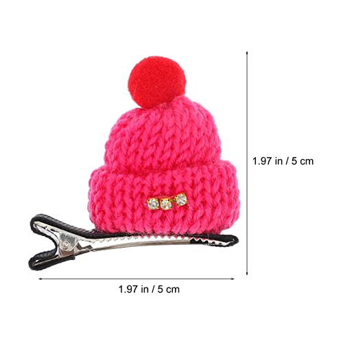 Solustre 12pcs Christmas Hat Clip, mini santa šešir za kosu božićne kose Barrettes Božićne glave djece Dječje