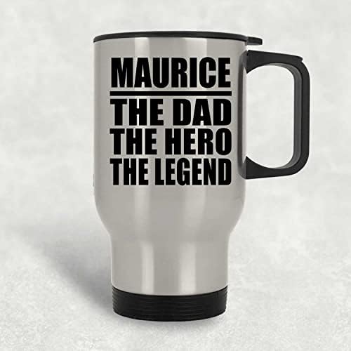 Dizajnirajte Maurice The Ota Heroj legendu, srebrna putna krigla 14oz izolirana od nehrđajućeg čelika, pokloni