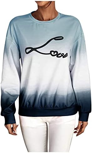 Valentinovo košulja za žene slatke valentines poklone dukserice dugih rukava pulover plus veličina casual tines