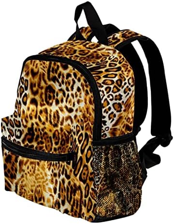 VBFOFBV ruksak za ženske pantalonske bakfa za laptop Travel Casual torba, zlatni leopard vintage uzorak