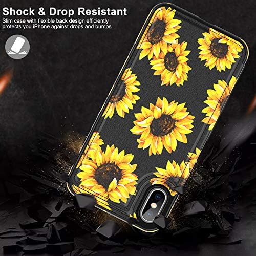 Leto iPhone Xs Max futrola,kožna torbica za novčanik sa modernim dizajnom cvijeća za djevojčice žene, Flip