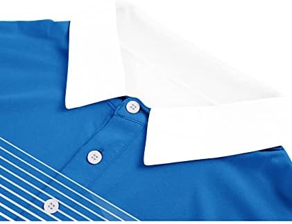 LLdress Muška Golf košulja kratki rukav štampani performans moisture Wicking Tie Dye Polo majica