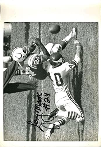 Lenny Moore JSA COA potpisao je 9x11 originalni Colts fotoagraph - autogramirane NFL fotografije