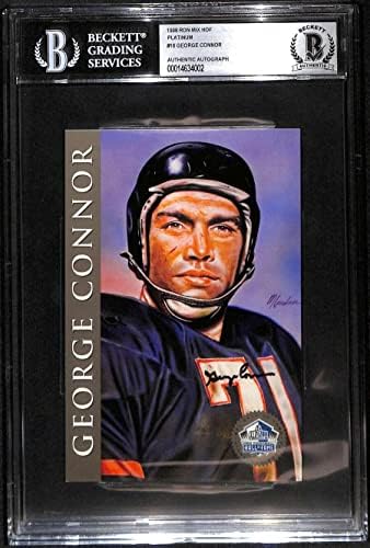 16 George Connor - 1998 Ron Mix Hof Platinum Autos Fudbalske karte BGS Auto - autogramirani fudbali