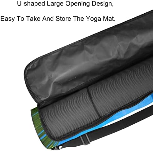 RATGDN Yoga Mat torba, plaža Palma Vježba Yoga Mat Carrier full-Zip Yoga Mat torba za nošenje sa podesivim
