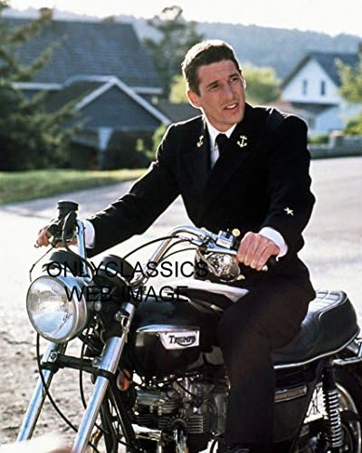 Samoclassics Cool momak Richard GERE oficir i džentlmen Triumph motocikl 8x10 fotografija