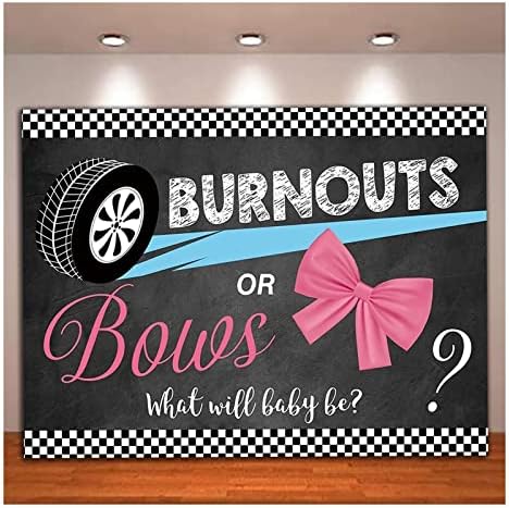 XLL Burnouts ili lukovi pol otkrivaju fotografiju pozadina roze ili plave on ili ona Baby Shower Party Banner dekoracija fotografija pozadina Photobooth torta Tabela Supplies rekviziti 7x5ft