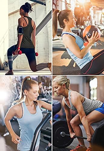 Air Curvey Workout Cijena za žene za žene joga trkačke rezervoare Atletic Quick Suw ActiveWeard 4 Pack
