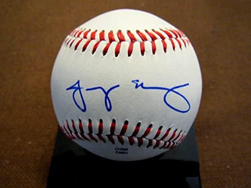 Jacoby Ellsbury 2 x WSC Red Sox Yankees potpisali su auto manji ligu bejzbol JSA - autogramirani bejzbol