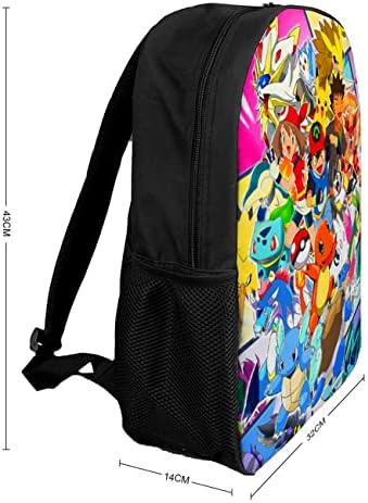 2pcs anime ruksak crtani casual dan sa olovkom, 17-u modnoj knjizi 3D ispisane turističke torbe na ruksaci laptopa boja P2