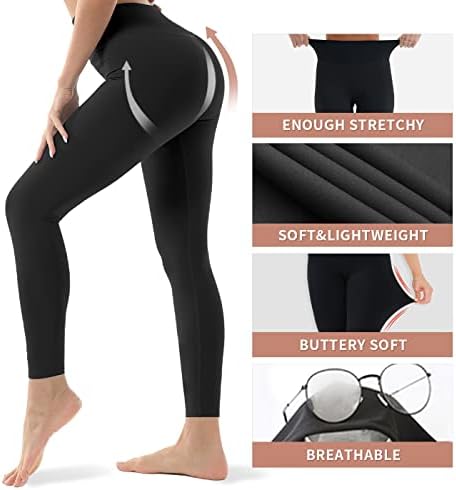 4 pakovanja za žene podizanje guza visokog struka Trgovina trbušnjaka br. Videno-kroz joga hlače vježbanje